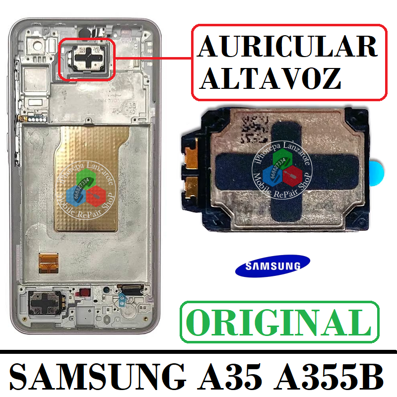 Samsung A35 5G A356B A336 - AURICULAR ALTAVOZ ( SUPERIOR ) - Original