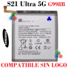 SAMSUNG S21 Ultra 5G 2021 G998B G998 - BATERIA COMPATIBLE SIN LOGO