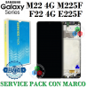 Samsung M22 4G 2021 M225F M225 / F22 E225F E225 - Pantalla SERVICE PACK CON MARCO