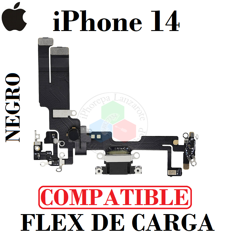 iPhone 14 - flex de carga - negro COMPATIBLE