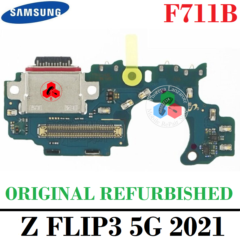 SAMSUNG Z Flip3 5G 2021 F711B F711 - PLACA DE CARGA ORIGINAL REFURBISHED