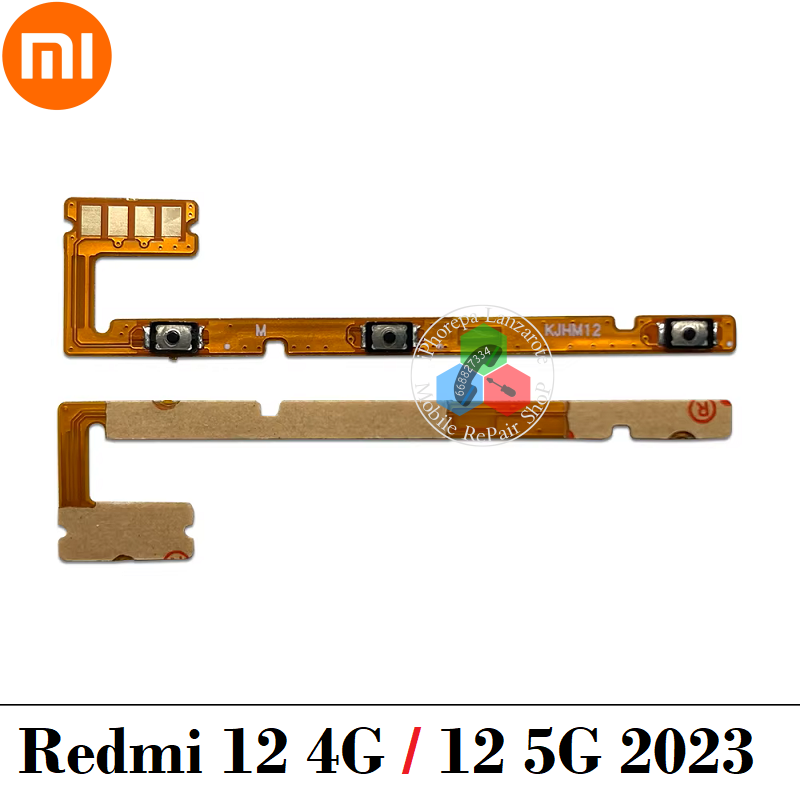 Xiaomi Redmi 12 4G 2023 / Redmi 12 5G 2023  - FLEX POWER encendido + VOLUMEN