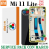 XIAOMI MI 11 LITE 4G / MI 11 LITE 5G - PANTALLA SERVICE PACK CON MARCO AMARILLO