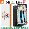 XIAOMI MI 11 LITE 4G / MI 11 LITE 5G - PANTALLA SERVICE PACK AZUL CON MARCO