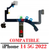 iPhone 14 5G 2022 A2882 - FLEX FLASH DE CAMARA + micrófono / LINTERNA - compatible