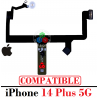 iPhone 14 Plus 5G 2022 A2886 - FLEX FLASH DE CAMARA + micrófono / LINTERNA - compatible