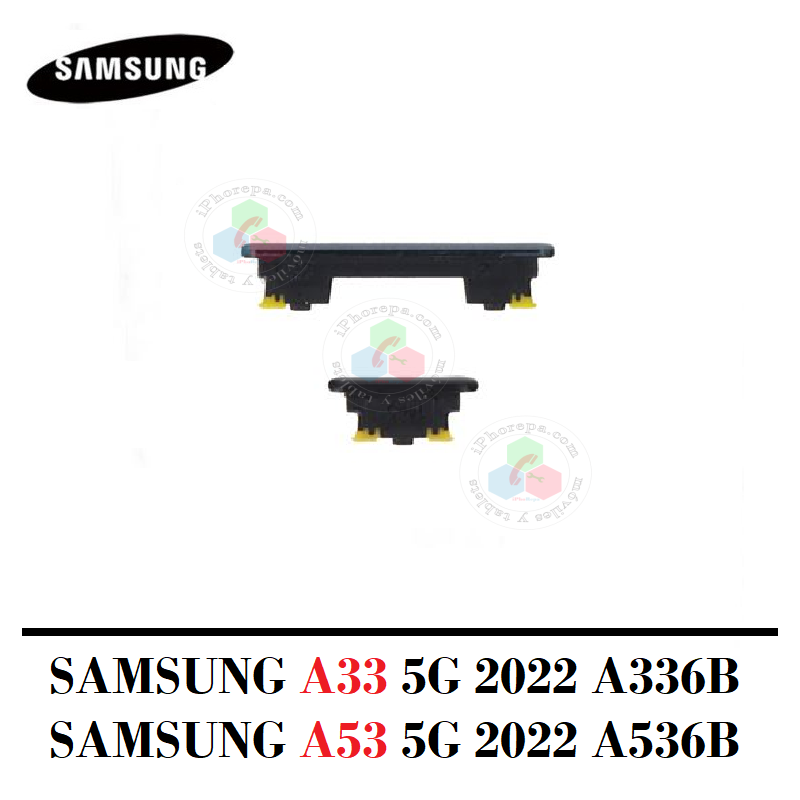 SAMSUNG A33 5G A336B A336 / A53 5G 2022 A536B A536 - BOTONES PULSADORES ENCENDIDO + VOLUMEN