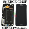 SAMSUNG S6 EDGE G925F G925 - PANTALLA ORIGINAL SERVICE PACK CON MARCO - AZUL