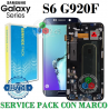 SAMSUNG S6 G920F G920 - PANTALLA ORIGINAL SERVICE PACK CON MARCO AZUL OSCURO