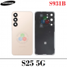 SAMSUNG S25 5G S931B S931 - TAPA TRASERA CON LENTE + LOGO - ORO ROSA