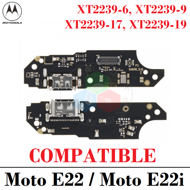 Motorola Moto E22 (XT2239-6, XT2239-9) Moto E22i (XT2239-17, XT2239-19) - PLACA DE CARGA TIPO C - COMPATIBLE