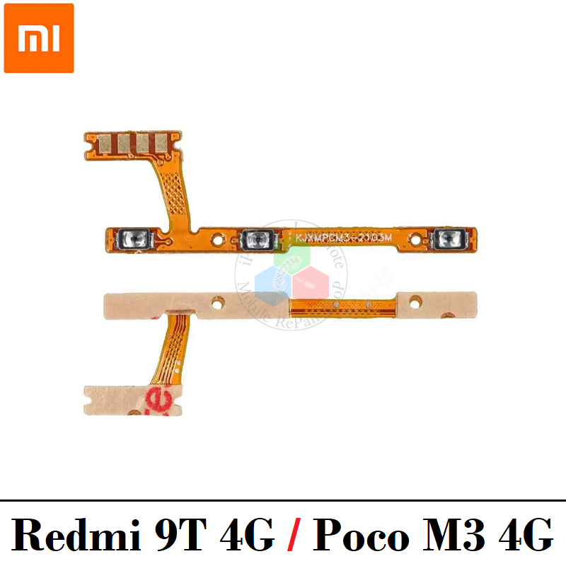 Xiaomi Redmi 9T 4G 2021 J19S / Poco M3 4G 2020 M2010J19CG M2010J19CI - FLEX POWER ENCENDIDO + VOLUMEN