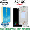 Samsung A26 5G 2025 A266B A266 - Pantalla service pack con marco - Blanco