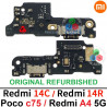 Xiaomi Redmi 14C 2411DRN47C 2409BRN2CA  Redmi 14r  Poco c75 - Placa de carga + microfono - ORIGINAL REFURBISHED