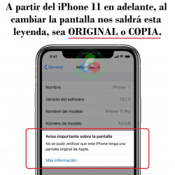 iPhone 13 Mini 2021 A2628 - PANTALLA original fog refurbished
