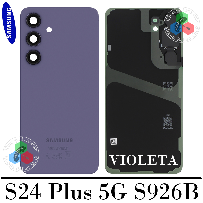 Samsung S24 Plus 5G 2024 S926B - TAPA TRASERA + LENTE - violeta