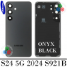 Samsung S24 5G 2024 S921B s921 - TAPA TRASERA + LENTE - NEGRO