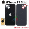 iPhone 13 MINI - TAPA TRASERA HUECO GRANDE-NEGRO