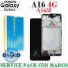 SAMSUNG A16 4G 2024 A165F / A165 - PANTALLA SERVICE PACK CON MARCO NEGRO