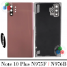 Samsung Note 10 Plus / NOTE 10+ N975 N976 - TAPA TRASERA ROSA + LENTE + EMBELLECEDOR - COMPATIBLE