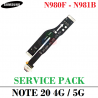 SAMSUNG NOTE 20 4G N980F / NOTE 20 5G N981B - FLEX DE CARGA ORIGINAL SERVICE PACK