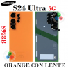 Samsung S24 Ultra 5G 2024 S928B s928 - TAPA TRASERA + LENTE - ORANGE