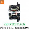 Xiaomi Poco F4 5G 2022 22021211RG / Redmi k40s - PLACA DE CARGA original service pack