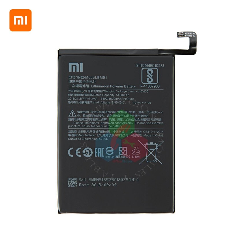 Xiaomi Mi Max 3 M1804E4A 2018 - BM51 - BATERÍA compatible