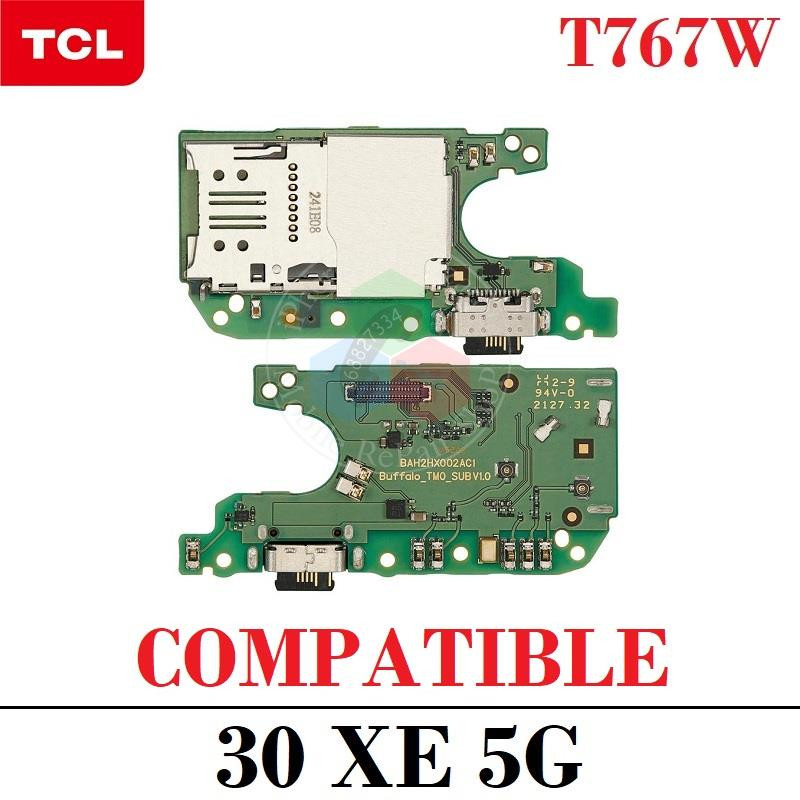 TCL 30 XE 5G T767W - SUB PLACA DE CARGA + LECTOR SIM - COMPATIBLE