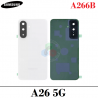 Samsung A26 5G SM-A266B A266 - TAPA TRASERACON LENTE + LOGO - BLANCO