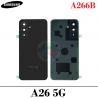 Samsung A26 5G SM-A266B A266 - TAPA TRASERACON LENTE + LOGO - NEGRO