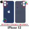 iPhone 12 2020 A2403 - TAPA TRASERA DE CRISTAL CON LOG0 - AZUL