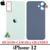 iPhone 12 -  TAPA TRASERA HUECO GRANDE CON LOGO - VERDE