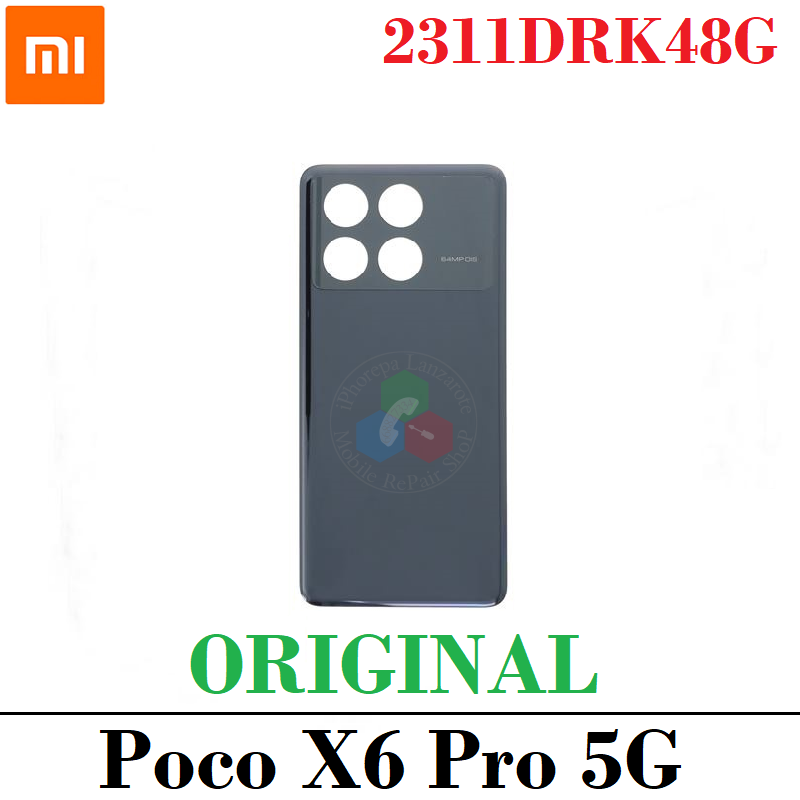 Xiaomi Poco X6 Pro 5G 2024 2311DRK48G - Tapa trasera - NEGRO - ORIGINAL