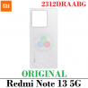 Xiaomi Redmi Note 13 5G 2312DRAABG - Tapa trasera - Blanco - ORIGINAL