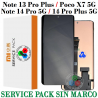 Xiaomi Redmi Note 13 Pro Plus 5G / Note 14 Pro 5G / Note 14 pro Plus 5G / poco x7 5g - PANTALLA SERVICE PACK SIN Marco