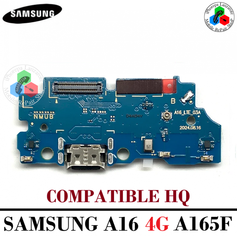 SAMSUNG A16 4G 2024 A165F / A165 - SUB PLACA DE CARGA COMPATIBLE HQ CON IC