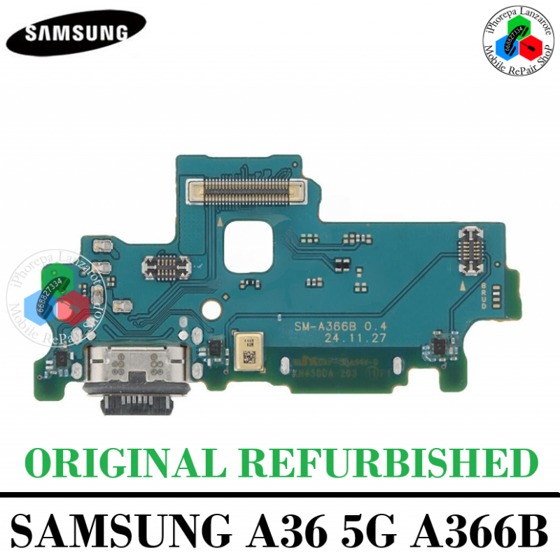SAMSUNG A36 5G 2025 A366B / A366 - SUB PLACA DE CARGA ORIGINAL REFURBISHED