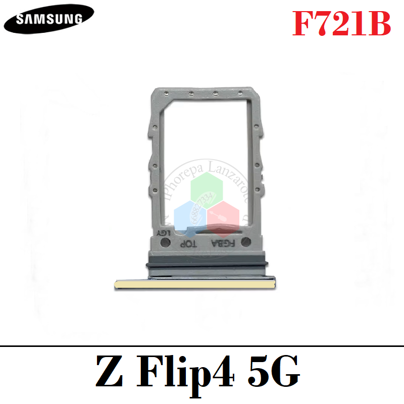 SAMSUNG Z Flip4 Flip 4 5G 2022 F721B - BANDEJA SINGLE SIM - DORADO