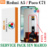 Xiaomi Redmi A5 4G 2025 25028PC03G / Poco C71 25028RN03A / 25028RN03I - pantalla service pack sin marco