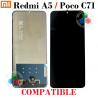 Xiaomi Redmi A5 4G 2025 / Xiaomi Poco C71 - pantalla compatible sin marco ( FLEX CORTO )