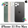iPhone 11 PRO MAX - TAPA TRASERA DE CRISTAL GRIS CON LOGO