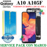 SAMSUNG A10 A105 A105FN - VERSION EUROPA - 2 SIM-PANTALLA SERVICE PACK CON MARCO