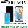 SAMSUNG A01 A015 A015F A015 2020 - PANTALLA SERVICE PACK CON MARCO