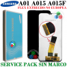 SAMSUNG A01 A015 A015F 2020 - PANTALLA SERVICE PACK SIN MARCO