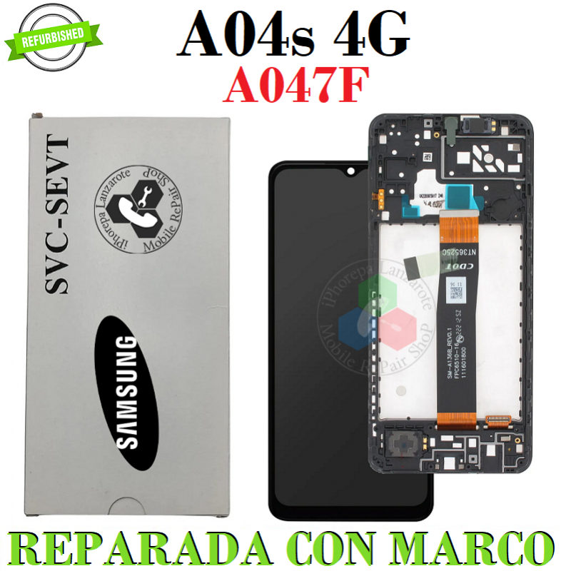 SAMSUNG A04s 4G 2022 A047F A047 - PANTALLA ORIGINAL REFURBISHED CON MARCO
