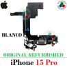 iPhone 15 Pro 5G 2023 A3102 - FLEX DE CARGA ORIGINAL REFURBISHED - BLANCO
