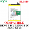 OPPO RENO 5 4G / CPH2159 (2020) / RENO 5Z 5G CPH2211 (2021) / RENO 6Z 5G CPH2237 (2021) " BLP819 " - BATERIA COMPATIBLE