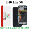 Huawei P40 Lite 5G 2020 (CND-N29A / CDY-NX9A) - PANTALLA SERVICE PACK CON MARCO + BATERIA - NEGRO