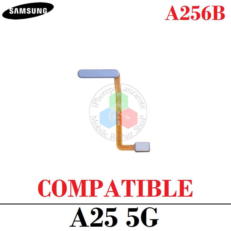 Samsung A25 5G 2023 A256B A256 - FLEX DE HUELLA COMPATIBLE - AZUL